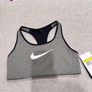Nike Dri-fit Sports Bra Gray/Black NWT